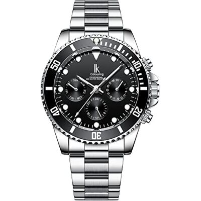Alienwork IK Relógio Automático Homem Mulher Clássico Bracelete de Metal, pulseira Alienwork IK Relógio Automático Homem Mulher Clássico Bracelete de Metal, pulseira