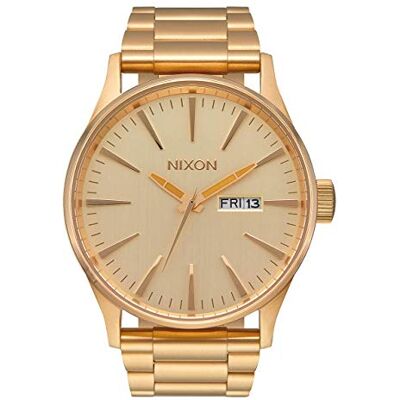 NIXON Relógio de pulso Sentry, GOLD TONE, Tamanho único, Clássico NIXON Relógio de pulso Sentry, GOLD TONE, Tamanho único, Clássico