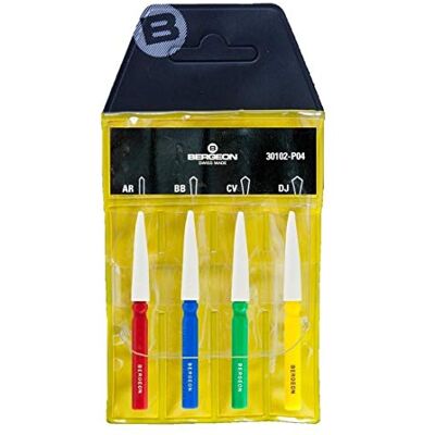 Bergeon Set de 4 óleos para relojoeiro Bergeon Set de 4 óleos para relojoeiro