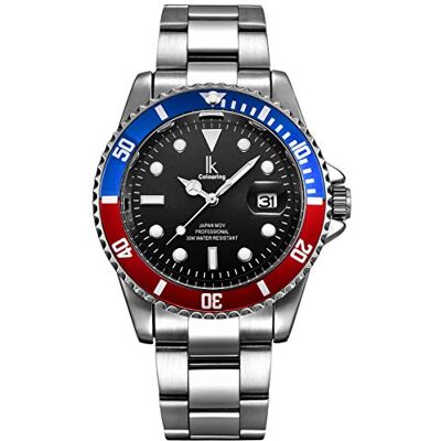 Alienwork IK Relógio Homem Mulher Calendário Pulseira de Metal Alienwork IK Relógio Homem Mulher Calendário Pulseira de Metal