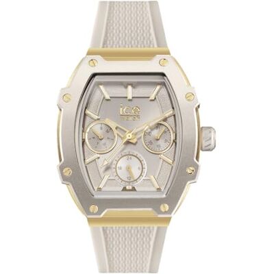 ICE-WATCH Ice boliday Amlond Skin Relógio bege de senhora com correia de silicone (pequeno) ICE-WATCH Ice boliday Amlond Skin Relógio bege de senhora com correia de silicone (pequeno)