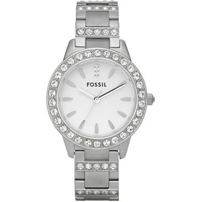 Fossil Relógio Jesse para Mulher, Movimento de Quartzo de Três Ponteiros com Correia de Aço Inoxidável, pulseira Fossil Relógio Jesse para Mulher, Movimento de Quartzo de Três Ponteiros com Correia de Aço Inoxidável, pulseira