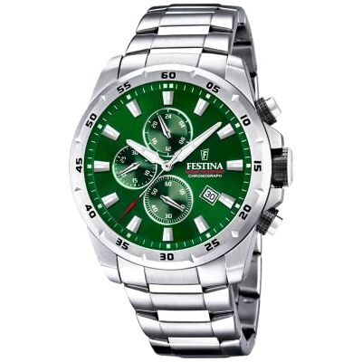 Festina Relógio masculino analógico de aço inoxidável 316l Festina Relógio masculino analógico de aço inoxidável 316l