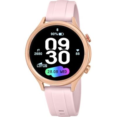 Lotus Relógio inteligente homem mulher Smartwatch unissexo de borracha rosa resistente à água IP65 voz IA, controlo música, contagem passos e calorias, telefone, desportos, monitor de sonho Resistente al Agua IP65, Voz IA, Música, Cuenta Pasos y Caloría Lotus Relógio inteligente homem mulher Smartwatch unissexo de borracha rosa resistente à água IP65 voz IA, controlo música, contagem passos e calorias, telefone, desportos, monitor de sonho Resistente al Agua IP65, Voz IA, Música, Cuenta Pasos y Caloría