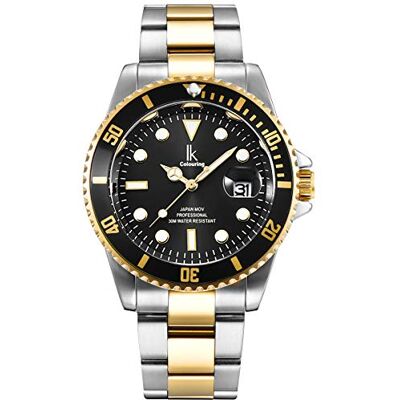 Alienwork IK Relógio Homem Mulher Calendário Pulseira de Metal, pulseira Alienwork IK Relógio Homem Mulher Calendário Pulseira de Metal, pulseira