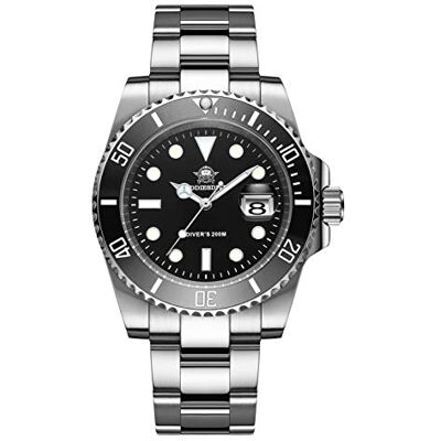 ADDIESDIVE Relógio de Mergulho Masculino Resistente à Água até 200m Analógico de Quartzo BGW9 Luminoso Bisel de Cerâmica Correia de Aço Inoxidável Estilo Informal de Negócios Relógio ADDIESDIVE Relógio de Mergulho Masculino Resistente à Água até 200m Analógico de Quartzo BGW9 Luminoso Bisel de Cerâmica Correia de Aço Inoxidável Estilo Informal de Negócios Relógio