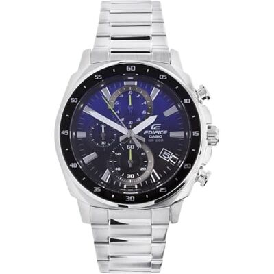 Casio Relógio Edifice Cronógrafo Masculino, azul, pulseira Casio Relógio Edifice Cronógrafo Masculino, azul, pulseira