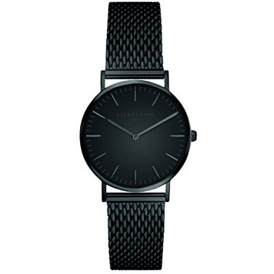 Liebeskind Berlin Liebeskind New Case Mesh, relógio de mulher, preto, 30 mm Liebeskind Berlin Liebeskind New Case Mesh, relógio de mulher, preto, 30 mm