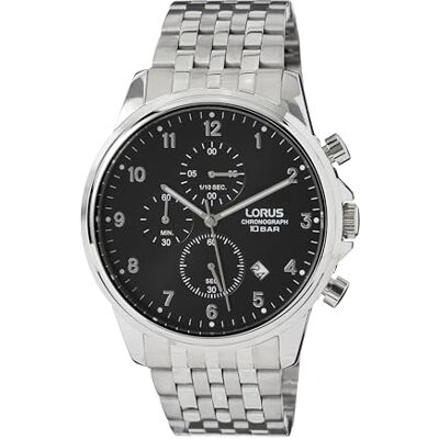 Lorus Relógio Analógico Masculino de Quartzo com Bracelete em Metal Lorus Relógio Analógico Masculino de Quartzo com Bracelete em Metal