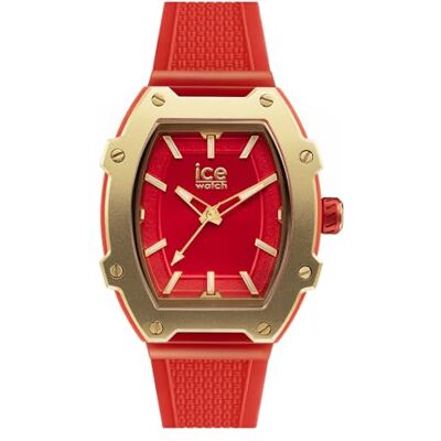 ICE-WATCH Ice boliday Relógio para senhora com correia de plástico (médio), Vermelho ICE-WATCH Ice boliday Relógio para senhora com correia de plástico (médio), Vermelho