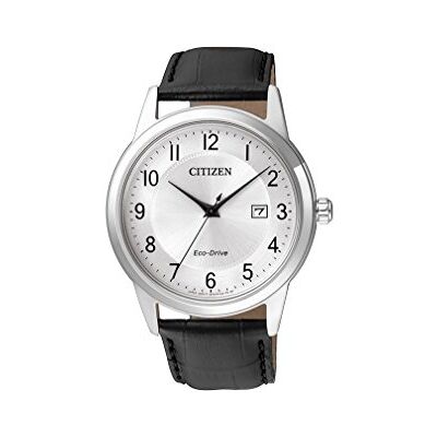Citizen Relógio analógico masculino de quartzo com bracelete em couro Citizen Relógio analógico masculino de quartzo com bracelete em couro