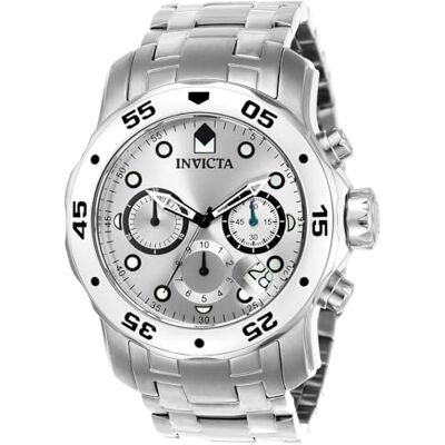 INVICTA Pro Diver SCUBA Relógio de quartzo para homem de aço inoxidável, 48 mm INVICTA Pro Diver SCUBA Relógio de quartzo para homem de aço inoxidável, 48 mm