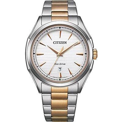 Citizen Relógio analógico para homens de Eco-Drive com correia em aço inoxidável Citizen Relógio analógico para homens de Eco-Drive com correia em aço inoxidável
