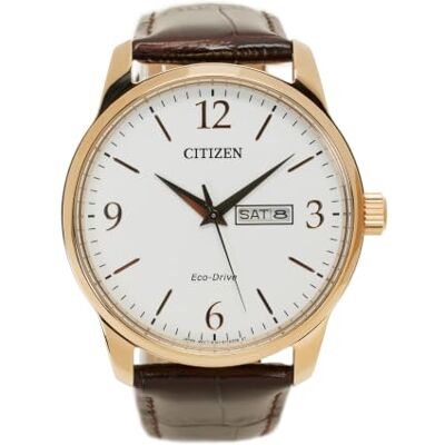 Citizen Relógio analógico Eco-Drive de para homem, Branco, Tamanho único, Correia Citizen Relógio analógico Eco-Drive de para homem, Branco, Tamanho único, Correia