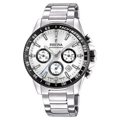 Festina Relógio masculino analógico de aço inoxidável 316l Festina Relógio masculino analógico de aço inoxidável 316l
