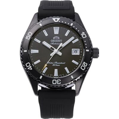 Orient Sports Mako AC0Q Relógio de homem automático com corda manual, impermeável, 40 mm, Silicone preto, Desportivo Orient Sports Mako AC0Q Relógio de homem automático com corda manual, impermeável, 40 mm, Silicone preto, Desportivo
