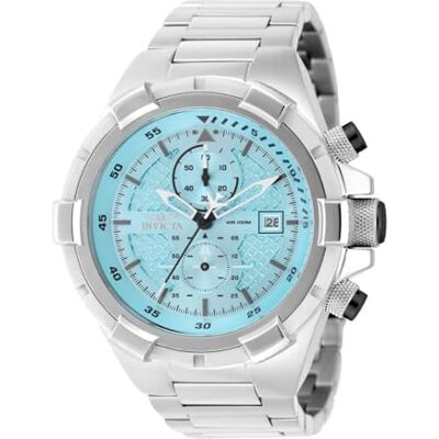 INVICTA Aviator Relógio para homem impermeável analógico movimento quartzo aço inoxidável com mostrador verde 50 mm INVICTA Aviator Relógio para homem impermeável analógico movimento quartzo aço inoxidável com mostrador verde 50 mm