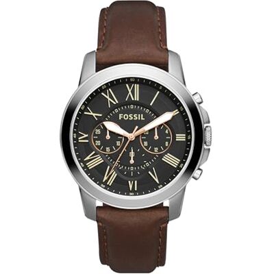 Fossil Relógio cronógrafo para homem. Quartzo com correia em couro FG1811810 Fossil Relógio cronógrafo para homem. Quartzo com correia em couro FG1811810