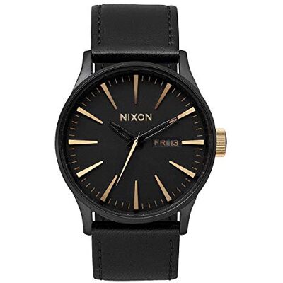 NIXON Sentry Leather A105-1041 Relógio de pulso para homens momento estelar de design NIXON Sentry Leather A105-1041 Relógio de pulso para homens momento estelar de design
