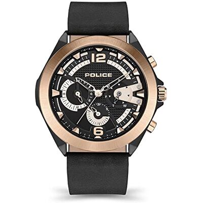 Police Watches Zenith Reloj para Hombre Analógico de Cuarzo con Brazalete de Piel de Vaca Police Watches Zenith Reloj para Hombre Analógico de Cuarzo con Brazalete de Piel de Vaca