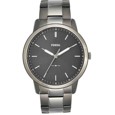 Fossil Minimalist Relógio para homem, movimento de quartzo com correia de aço ou pele Fossil Minimalist Relógio para homem, movimento de quartzo com correia de aço ou pele