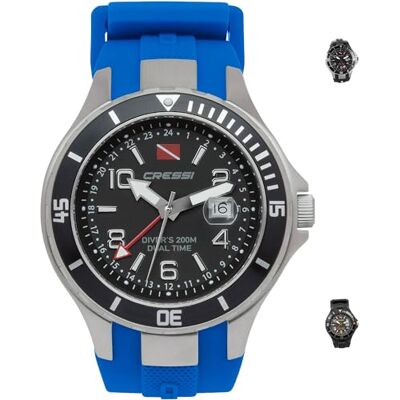 CRESSI Traveller Dual Time Relógio de Mergulho, Unisex Adulto CRESSI Traveller Dual Time Relógio de Mergulho, Unisex Adulto