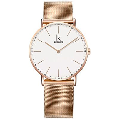 Alienwork IK Slim Ø 36 mm relógio homem mulher ultra fina faixa de malha Alienwork IK Slim Ø 36 mm relógio homem mulher ultra fina faixa de malha