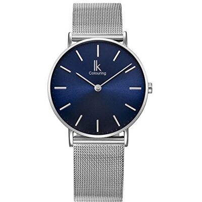 Alienwork IK Slim Ø 36 mm relógio homem mulher ultra fina faixa de malha Alienwork IK Slim Ø 36 mm relógio homem mulher ultra fina faixa de malha