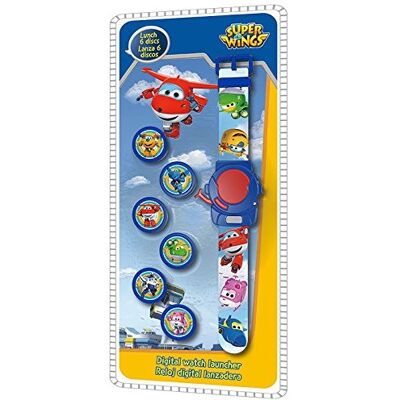 Disney Relógio digital Super Wings com 6 discos, Disney Relógio digital Super Wings com 6 discos,