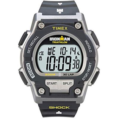 Timex Ironman Original Shock Relógio digital para homem, 42 mm, Cinzento/Preto Timex Ironman Original Shock Relógio digital para homem, 42 mm, Cinzento/Preto