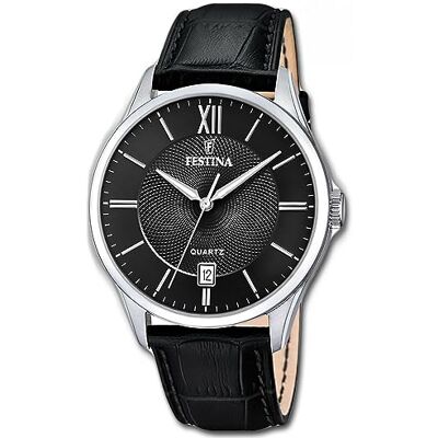 Festina Reloj Hombre Analógico de Cuero Movimiento de Cuarzo Calendario Cristal Mineral de Alta Resistencia Resistente al Agua 5 ATM Elegante y Clásico F20426/7 Festina Reloj Hombre Analógico de Cuero Movimiento de Cuarzo Calendario Cristal Mineral de Alta Resistencia Resistente al Agua 5 ATM Elegante y Clásico F20426/7