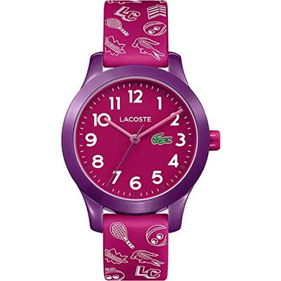 Lacoste Relógio com movimento de quartzo de três ponteiros para crianças coleção .12.12 Kids com correia de silicone, Correia Lacoste Relógio com movimento de quartzo de três ponteiros para crianças coleção .12.12 Kids com correia de silicone, Correia