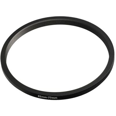 vhbw Anel adaptador de filtro Step Down 82 mm 77 mm preto para lentes de câmeras Agfa, Agfaphoto, Canon, Casio, Fujifilm, Kodak, Minolta. Adaptador de filtro, metal, negro vhbw Anel adaptador de filtro Step Down 82 mm 77 mm preto para lentes de câmeras Agfa, Agfaphoto, Canon, Casio, Fujifilm, Kodak, Minolta. Adaptador de filtro, metal, negro