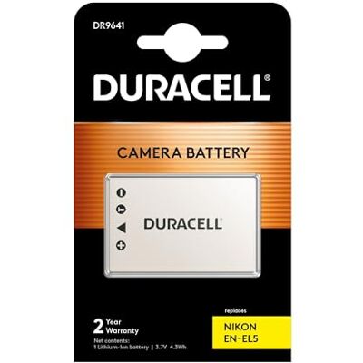 Duracell DR9641 Bateria para câmara digital 3,7 V, 1150 mAh (substitui a bateria original da Nikon EN-EL5) Duracell DR9641 Bateria para câmara digital 3,7 V, 1150 mAh (substitui a bateria original da Nikon EN-EL5)