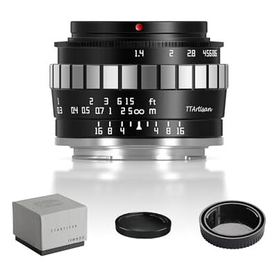TTARTISAN Alvo de câmara de 23 mm F1,4 grande ângulo APS-C, foco manual para Olympus/Panasonic MFT Mount (M4/3) TTARTISAN Alvo de câmara de 23 mm F1,4 grande ângulo APS-C, foco manual para Olympus/Panasonic MFT Mount (M4/3)