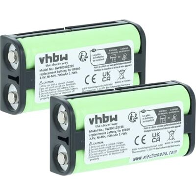 vhbw 2 x bateria substitui Sony BP-HP550-11 para auriculares sem fios, capacetes (700 mAh, 2,4 V, NiMH) vhbw 2 x bateria substitui Sony BP-HP550-11 para auriculares sem fios, capacetes (700 mAh, 2,4 V, NiMH)