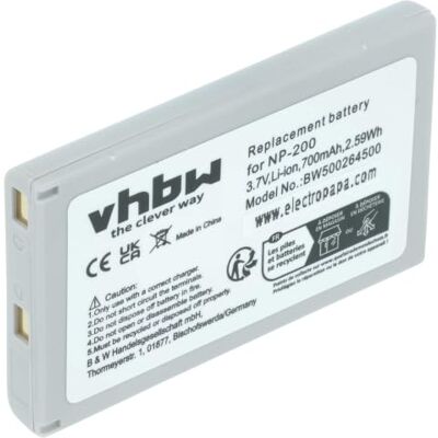 vhbw Bateria compatível com Minolta Dimage XT Biz X, Xg, Xi, Xt câmara de vídeo (700 mAh, 3,7 V, Li-Ion) substituição NP-200 bateria vhbw Bateria compatível com Minolta Dimage XT Biz X, Xg, Xi, Xt câmara de vídeo (700 mAh, 3,7 V, Li-Ion) substituição NP-200 bateria