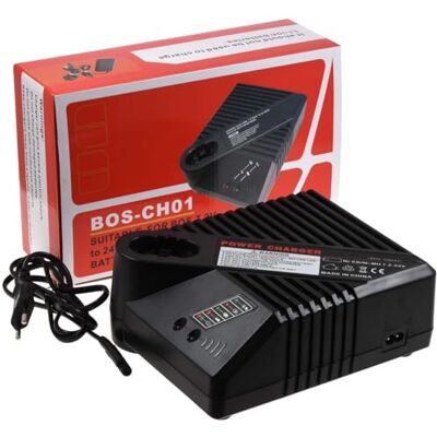 Powery Carregador compatível para Bosch modelo AL2450 DV Powery Carregador compatível para Bosch modelo AL2450 DV