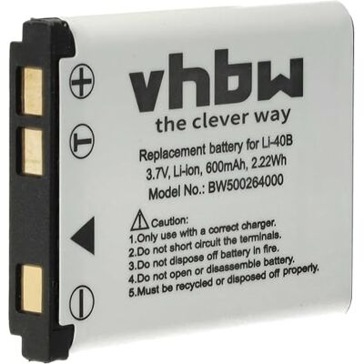 vhbw Bateria compatível com Kodak Pixpro FZ55, Pixpro X52, Pixpro X53, Pixpro X54, Pixpro X55 câmara (500 mAh, 3,6 V, Li-Ion) vhbw Bateria compatível com Kodak Pixpro FZ55, Pixpro X52, Pixpro X53, Pixpro X54, Pixpro X55 câmara (500 mAh, 3,6 V, Li-Ion)