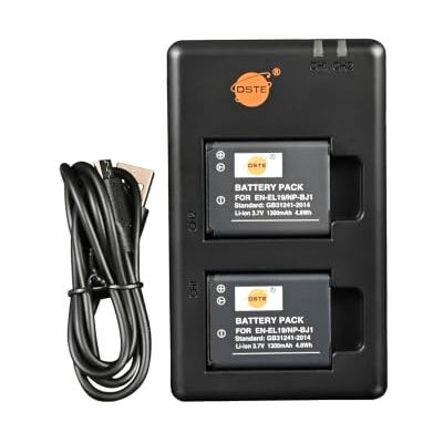 DSTE EN-EL19 (2 unidades) bateria recarregável de substituição e carregador duplo compatível com Sony NP-BJ1, DSC-RX0 e Nikon Coolpix S32, S100, S4100, S4200, S4300, S5200, S5300, S6500, S700000000000000. DSTE EN-EL19 (2 unidades) bateria recarregável de substituição e carregador duplo compatível com Sony NP-BJ1, DSC-RX0 e Nikon Coolpix S32, S100, S4100, S4200, S4300, S5200, S5300, S6500, S700000000000000.