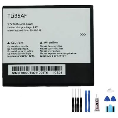 Generic Bateria TLiB5AF 1800 mAh 3,7 V compatível com One Touch Pop C5 OT 5036 5036D 5037 5037A 5037D 5037X bateria de telefone Generic Bateria TLiB5AF 1800 mAh 3,7 V compatível com One Touch Pop C5 OT 5036 5036D 5037 5037A 5037D 5037X bateria de telefone