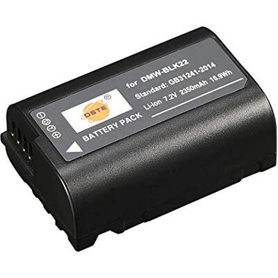 DSTE DMW-BLK22 Bateria compatível com Panasonic Lumix S5 DC-S5K DC-S5GK DSTE DMW-BLK22 Bateria compatível com Panasonic Lumix S5 DC-S5K DC-S5GK