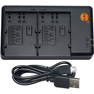 DSTE MH-18 MH-18a Carregador de bateria dupla USB compatível com Nikon EN-EL3 EN-EL3E como Fuji NP-150, Olympus PS-BLM1 PS-BLM5, NP-400, SLB-1674, D-LI50 (conexão micro USB a USB A 2.00 ) DSTE MH-18 MH-18a Carregador de bateria dupla USB compatível com Nikon EN-EL3 EN-EL3E como Fuji NP-150, Olympus PS-BLM1 PS-BLM5, NP-400, SLB-1674, D-LI50 (conexão micro USB a USB A 2.00 )