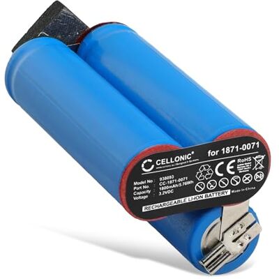 CELLONIC Bateria compatível com Moser ChromStyle Pro, 1871, 1871-0071 (1800 mAh-3,2 V-LiFePO4) para Wella WM1871-7960 CELLONIC Bateria compatível com Moser ChromStyle Pro, 1871, 1871-0071 (1800 mAh-3,2 V-LiFePO4) para Wella WM1871-7960