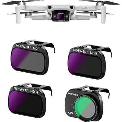 NEEWER Conjunto de 4 filtros ND de vidro ótico HD multicamada ND8 ND16+ND32+CPL filtro compatível com dji Mavic Mini Mini 2 Mini SE Mini 2SE NEEWER Conjunto de 4 filtros ND de vidro ótico HD multicamada ND8 ND16+ND32+CPL filtro compatível com dji Mavic Mini Mini 2 Mini SE Mini 2SE