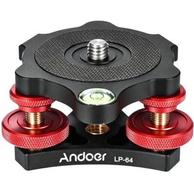 Andoer Nivellierbasis, LP-64 Stativ Nivellierbasis Tri-RAD Precision Alumínio para câmara DSLR Canon, Nikon, Sony Andoer Nivellierbasis, LP-64 Stativ Nivellierbasis Tri-RAD Precision Alumínio para câmara DSLR Canon, Nikon, Sony