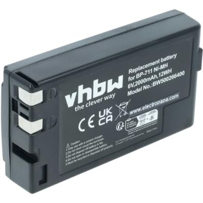vhbw 1 bateria de substituição Canon BP-E718, BP-818, BP-729, BP-726, BP-722D, BP-714, BP-711 para câmara de vídeo (2000 mAh, 6 V, NiMH) BP-E77KE, BP-E77, BP-E722 para cámara de vídeo (2000 mAh, 6 V, NiMH) vhbw 1 bateria de substituição Canon BP-E718, BP-818, BP-729, BP-726, BP-722D, BP-714, BP-711 para câmara de vídeo (2000 mAh, 6 V, NiMH) BP-E77KE, BP-E77, BP-E722 para cámara de vídeo (2000 mAh, 6 V, NiMH)