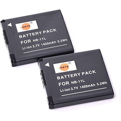 DSTE 2 peças NB-11L bateria compatível com Canon PowerShot A3500 A4000 A2300 A2400 A2500 A2600 A3400 DSTE 2 peças NB-11L bateria compatível com Canon PowerShot A3500 A4000 A2300 A2400 A2500 A2600 A3400