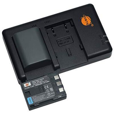 DSTE NB-2L 2LH Bateria recarregável e carregador duplo compatível com Canon PowerShot G7, G9, S30, S70, S80, VIXIA HF R10, HG10, HV20, HV30, HV40, ZR800, ZR830, ZR850, câmara BP-222 L5, BP-2LH (2 DSTE NB-2L 2LH Bateria recarregável e carregador duplo compatível com Canon PowerShot G7, G9, S30, S70, S80, VIXIA HF R10, HG10, HV20, HV30, HV40, ZR800, ZR830, ZR850, câmara BP-222 L5, BP-2LH (2