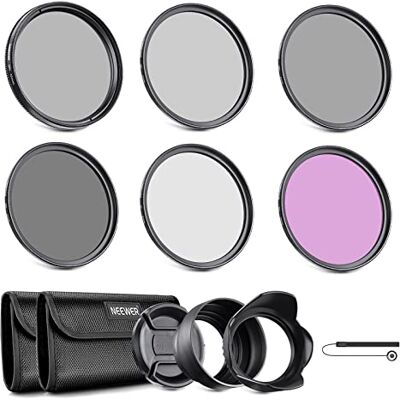 NEEWER Kit de filtros de lente de 77 mm: UV, CPL, FLD, ND2, ND4, ND8, para-sol e tampa de lente compatível com Canon Nikon Sony Panasonic DSLR câmaras com lente de 77 mm Compatible con Cámaras DSLR Canon, Nikon, Sony, Panasonic y Objetivos de 77mm NEEWER Kit de filtros de lente de 77 mm: UV, CPL, FLD, ND2, ND4, ND8, para-sol e tampa de lente compatível com Canon Nikon Sony Panasonic DSLR câmaras com lente de 77 mm Compatible con Cámaras DSLR Canon, Nikon, Sony, Panasonic y Objetivos de 77mm